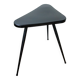 Black formica tripod side table