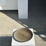 Indonesian green ceramic dish D:26.5