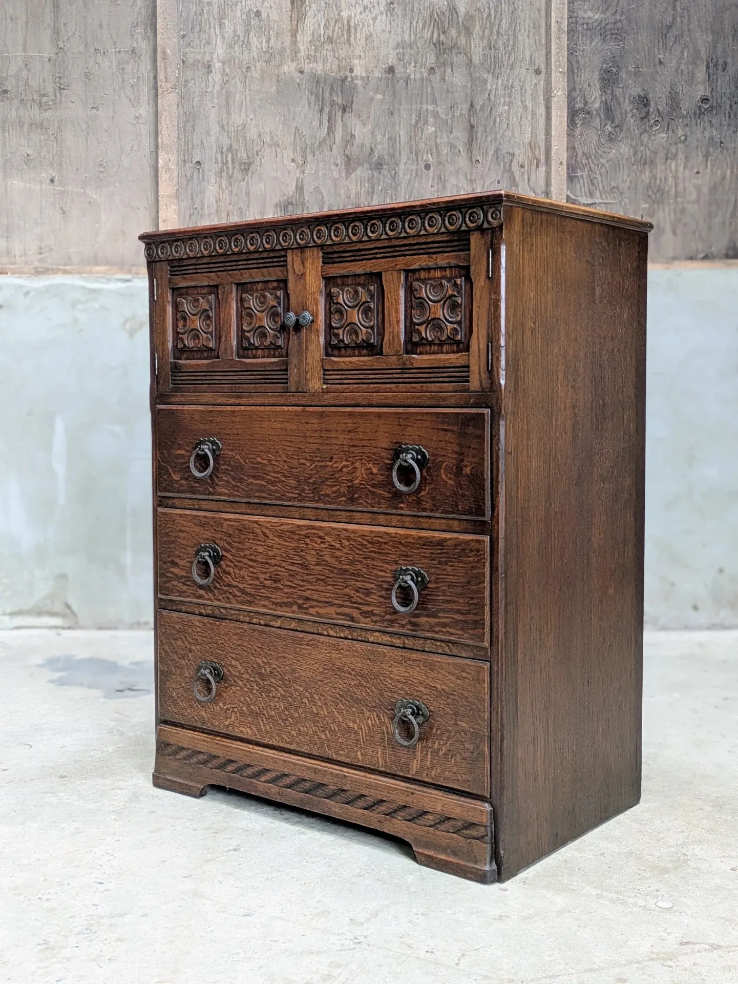 English high chest of drawers
