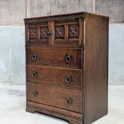 English high chest of drawers