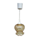 Suspension vintage en verre couleur miel