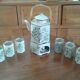 Teapot service and 6 cups