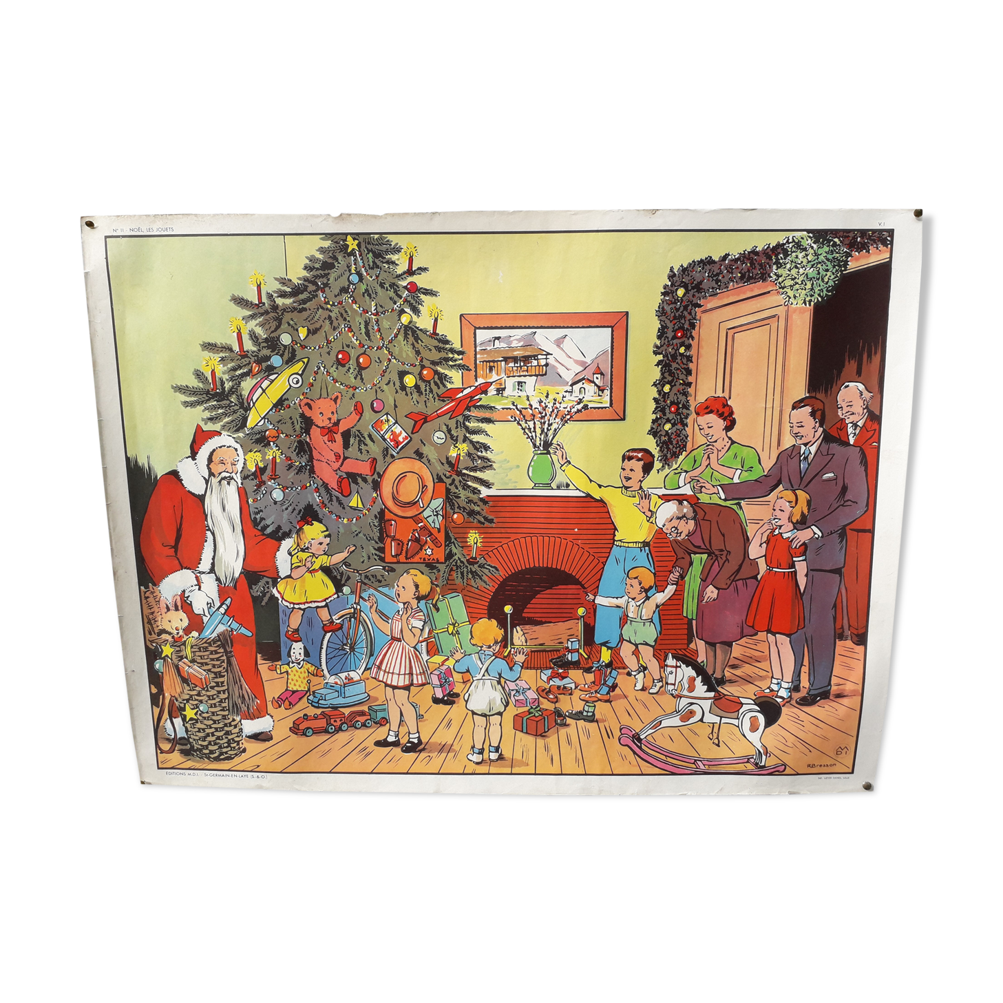 SCHOOL poster MID "Christmas toys / at the carpenter's house