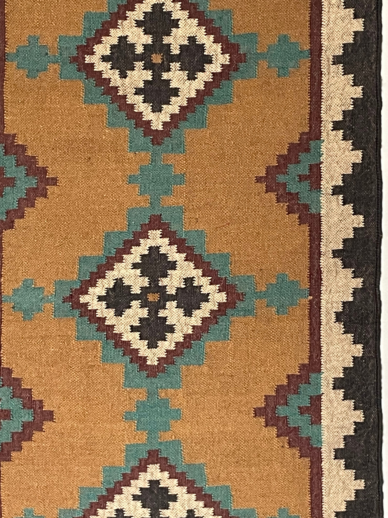3 x 6, handmade jute-wool kilim rug, kilim carpet, 90x180cm