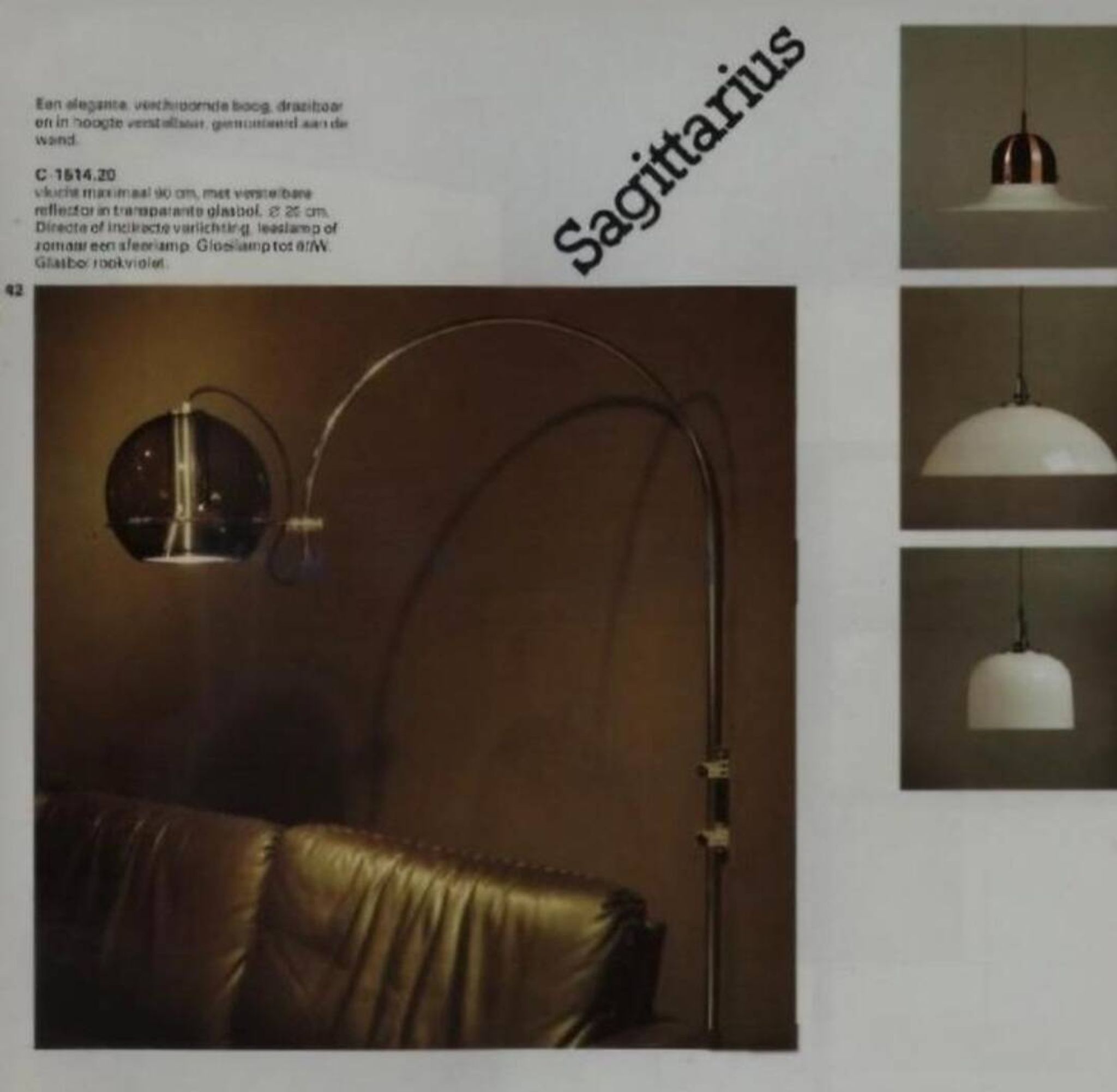 Joli plafonnier Raak « Topic », Pays-Bas, années 1970