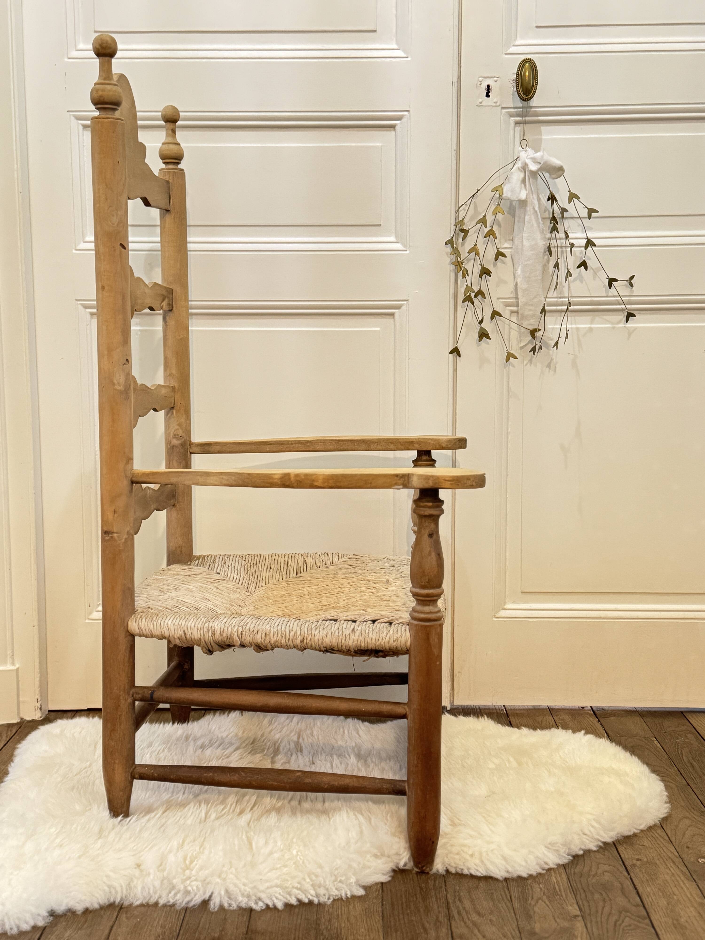 Armchair by the fireplace