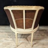 Louis XVI style office chair in lacquered wood