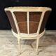 Fauteuil de bureau style Louis XVI en bois laqué