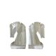 Pair of onyx horse head bookends