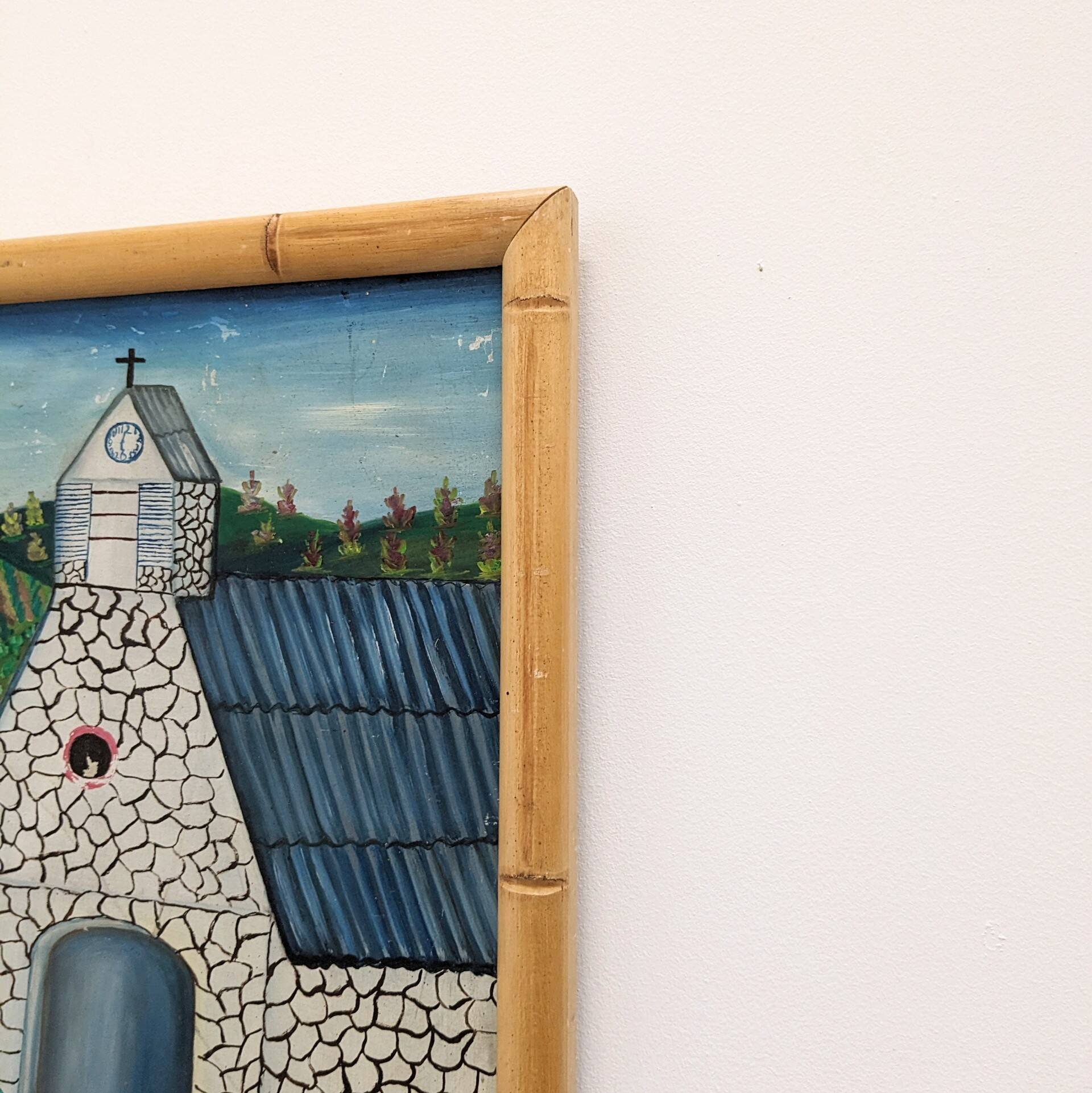 Vintage Naïve art painting