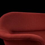 Vintage Mid-Century Scandinavian Modern 3-Seater Red Sofa