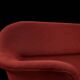 Vintage Mid-Century Scandinavian Modern 3-Seater Red Sofa