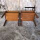 Pair of scandinavian vintage wood bedside tables