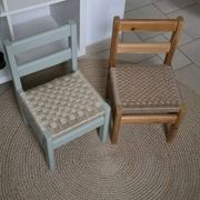 Duo de chaise enfant bois jute et cisal