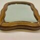 Wood wall mirror 26x30cm