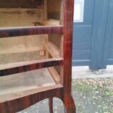 Commode ancienne en marqueterie style louis xv avec plateau marbre