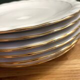 6 assiettes plates en porcelaine de Limoges signé P.Dessagne en très bon ét