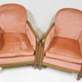 Pair of art deco armchairs