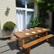 Grande table de ferme avec son banc