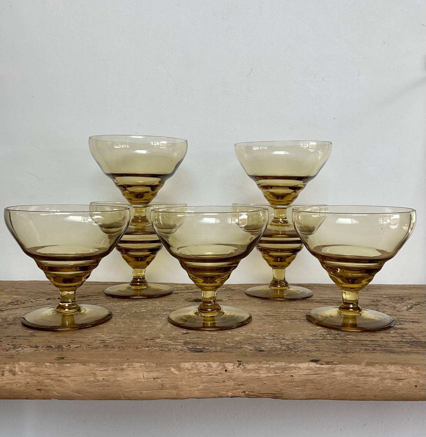 7 Art Deco cups