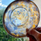 Small glass paste cut by Muller Frères Lunéville, in multi-coloured glass.