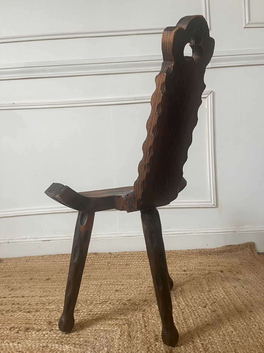 Brutalist tripod chair