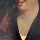 Charles Henri Gaston Dagnac-Riviere Impressionist Portrait Oil on Canvas