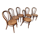6 chaises bistrot Thonet