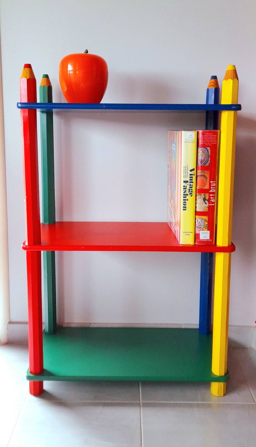 Pencil shelf Pierre Sala clairefontaine 80s