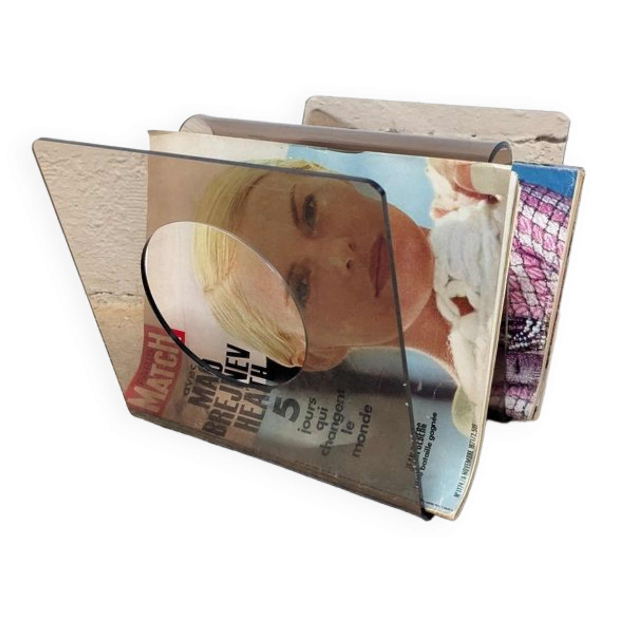 Plexiglas magazine holders