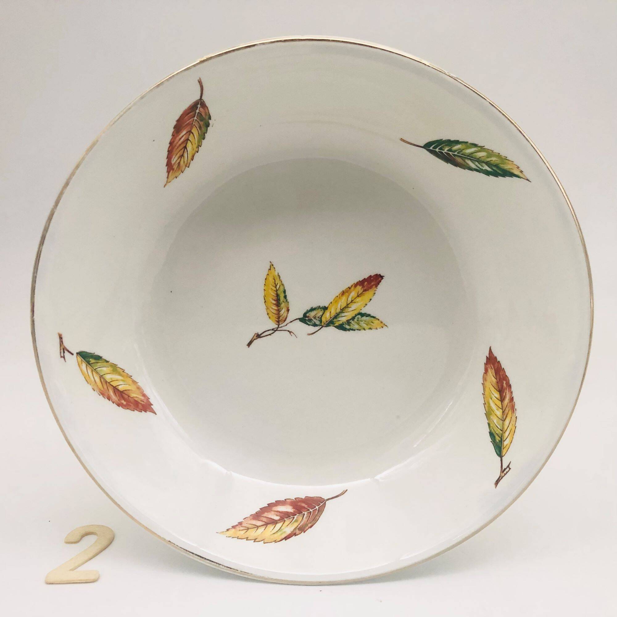 Set of 6 soup plates, bowl style “Digoin Sarreguemines / La Fontaine model”