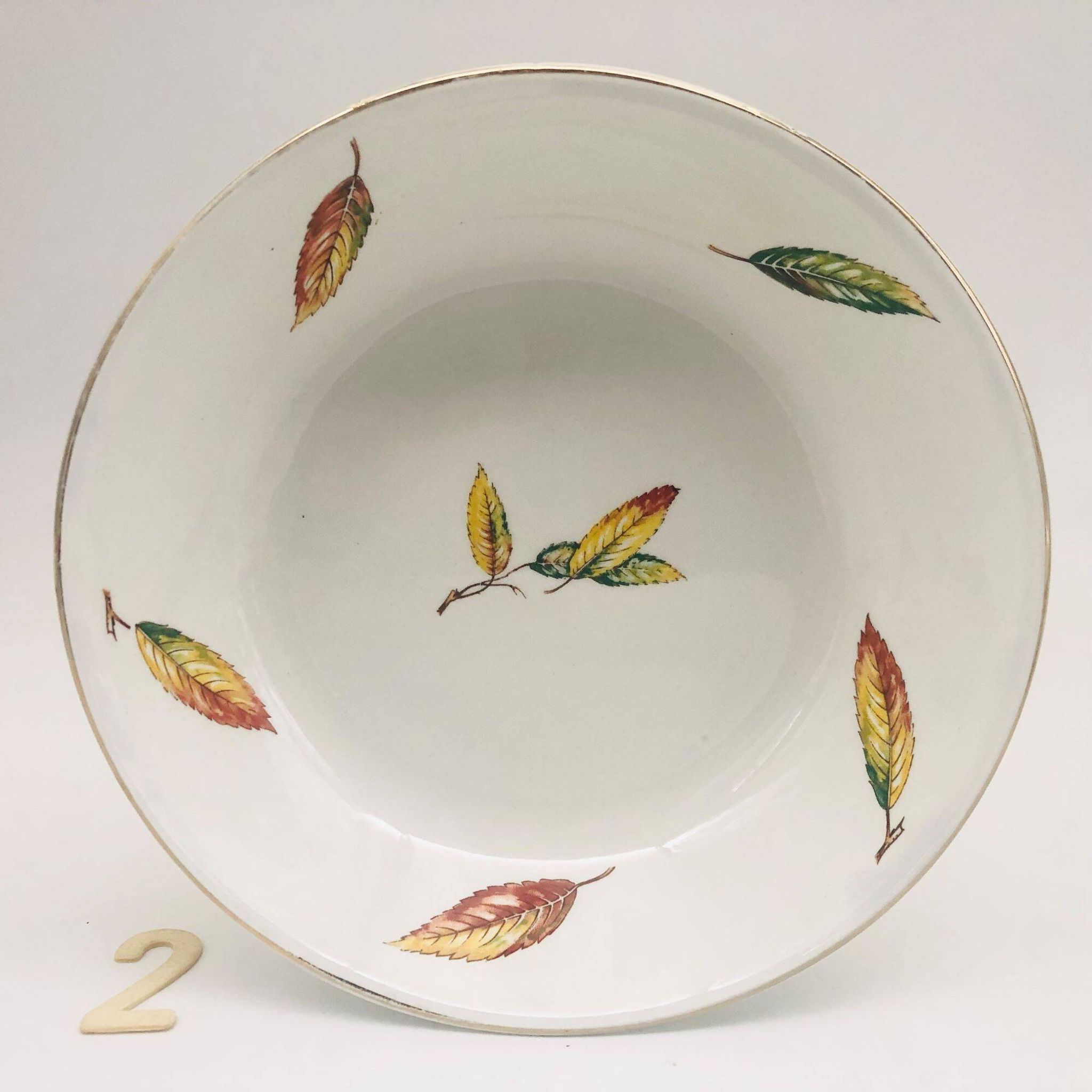 Set of 6 soup plates, bowl style “Digoin Sarreguemines / La Fontaine model”