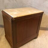 Walnut and marble dresser