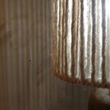 Lampe à poser grès et corde