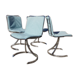 Série de 4 chaises design Roche Bobois 1970