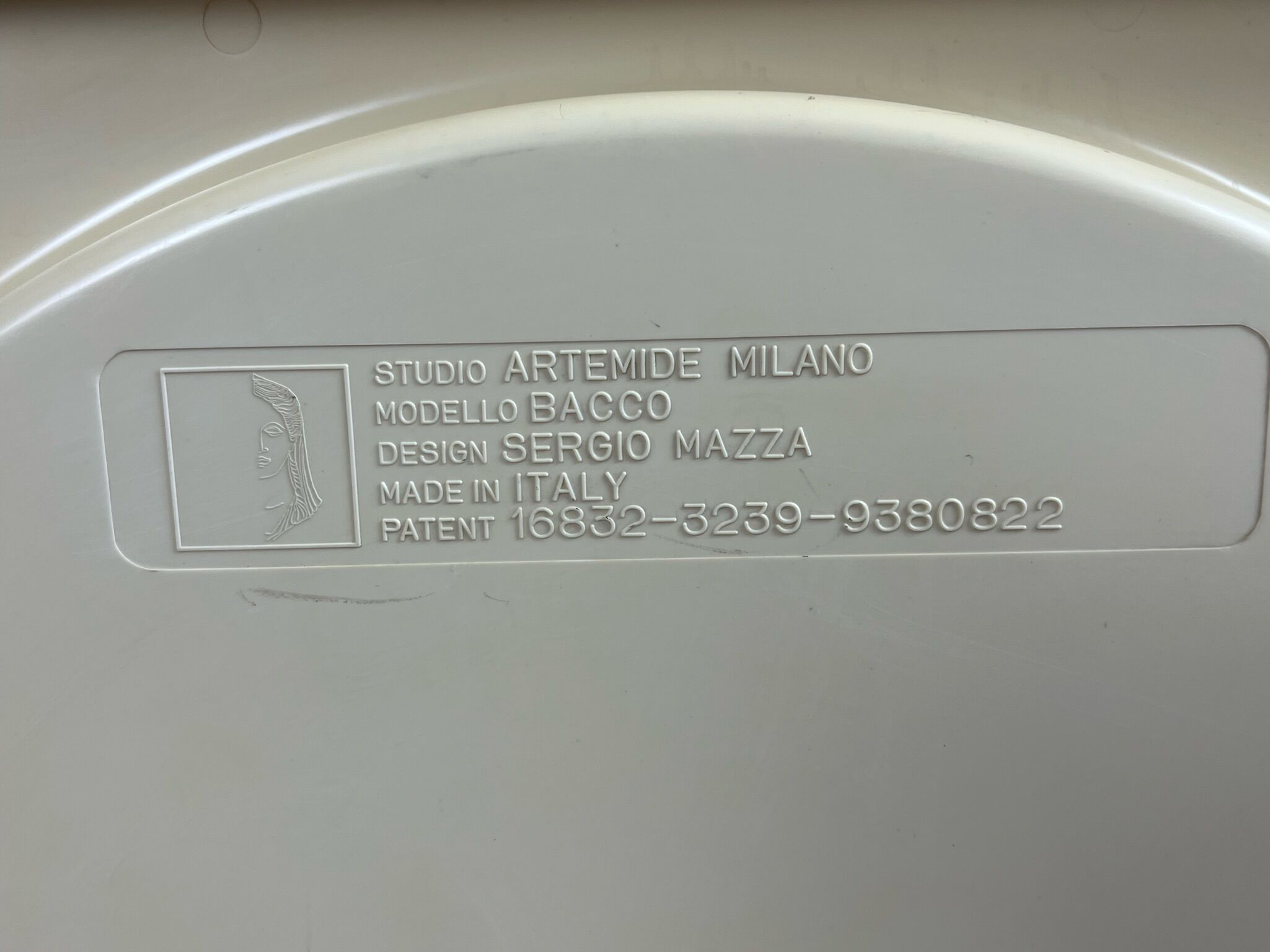 Table Bacco Artemide 60s, Sergio Mazza design - Vintage Plastic Age Mobile Bar Made in Italy