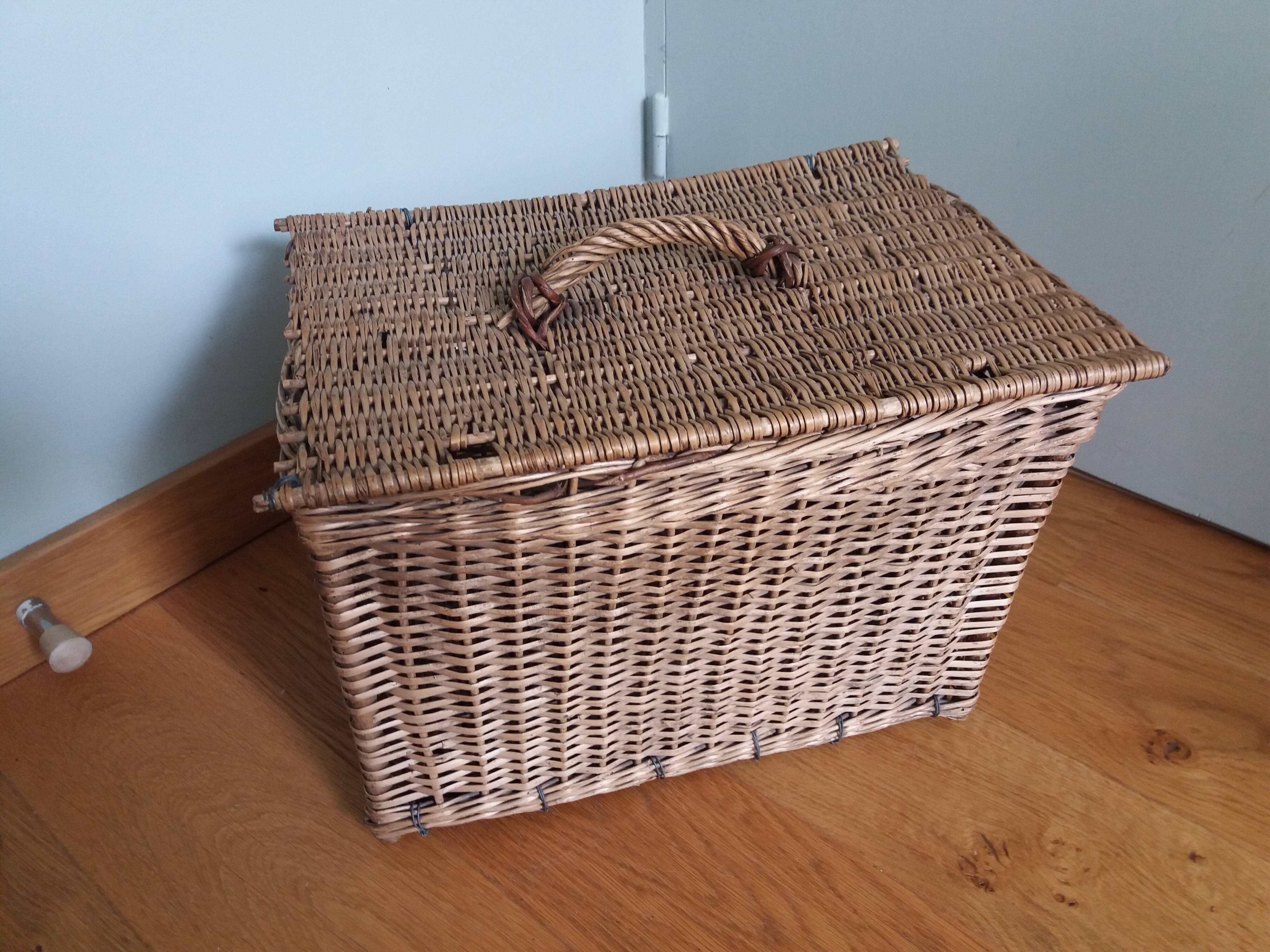 wicker box basket