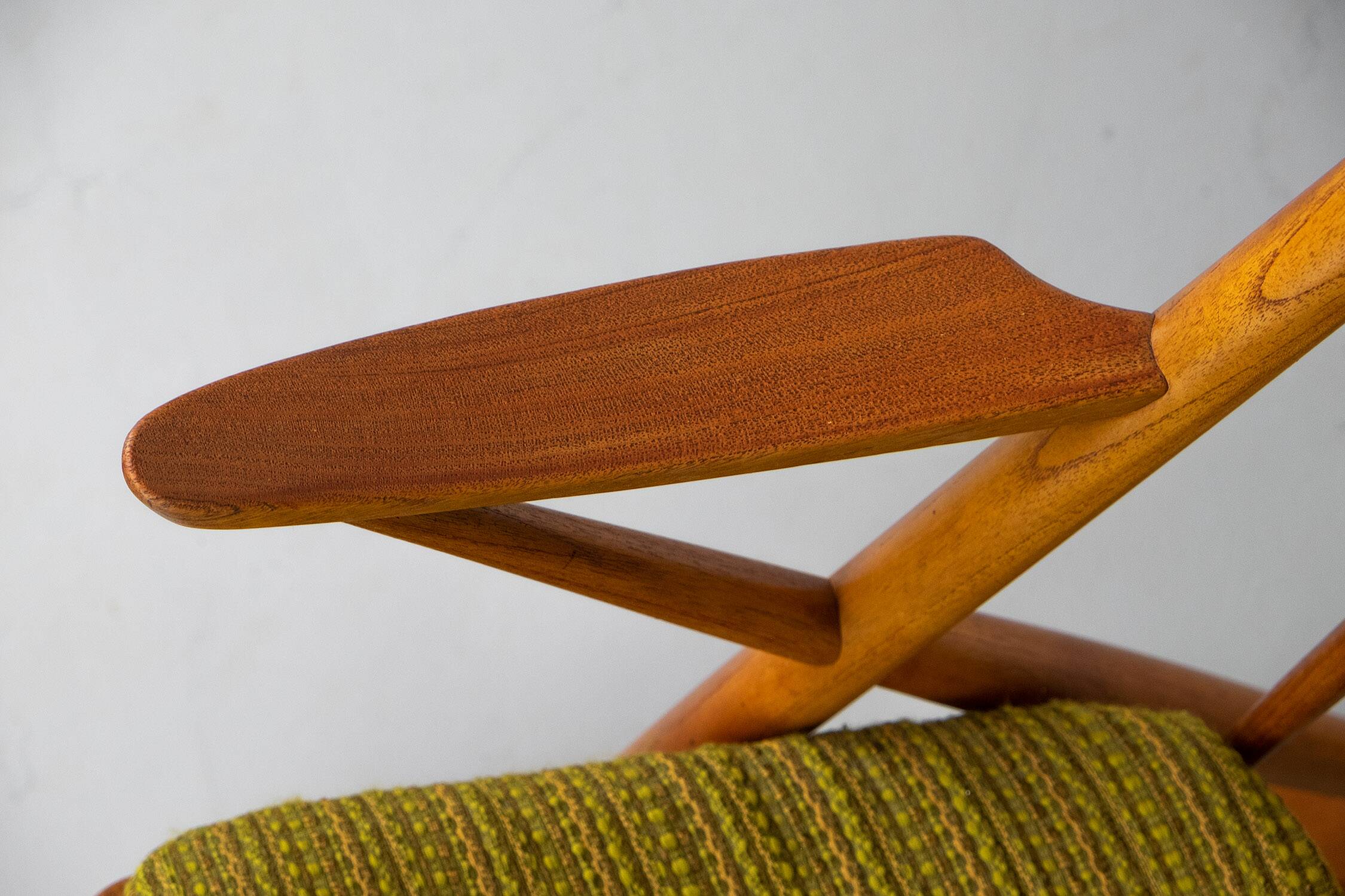 Midcentury Teak Rocking Chair by Frank Reenskaug for Bramin, 1960s