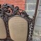 Three-seater armchair in Louis XIII style made of oak from the 19th century.