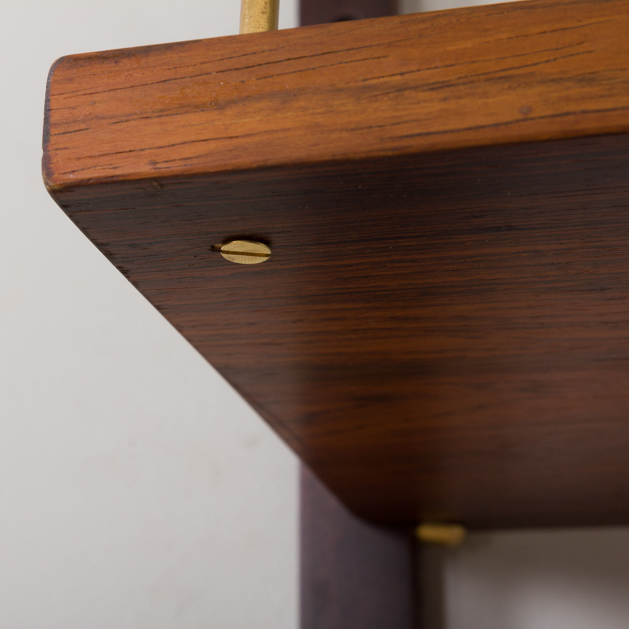 Preben Sorensen Danish mid century rosewood  wall unit with floating desk, PS system,  Randers, 1960