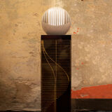 Lamp-sculpture produces the sound harp Model Harp by Alfredo Pizzo Greco for Zanotta Anni'70