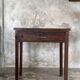 Antique Indonesian teak workbench with one drawer H82.5 L76x49.