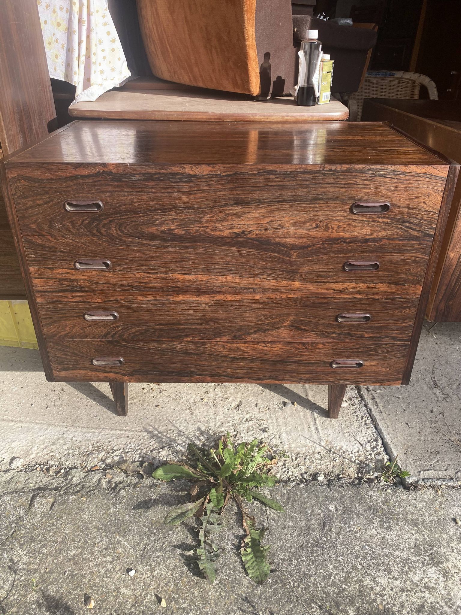 Scandinavian chest of drawers rosewood