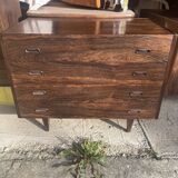 Coiffeuse commode scandinave palissandre