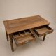 Antique farmhouse table in solid oak – Art Deco handles