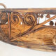Peacock rattan tray