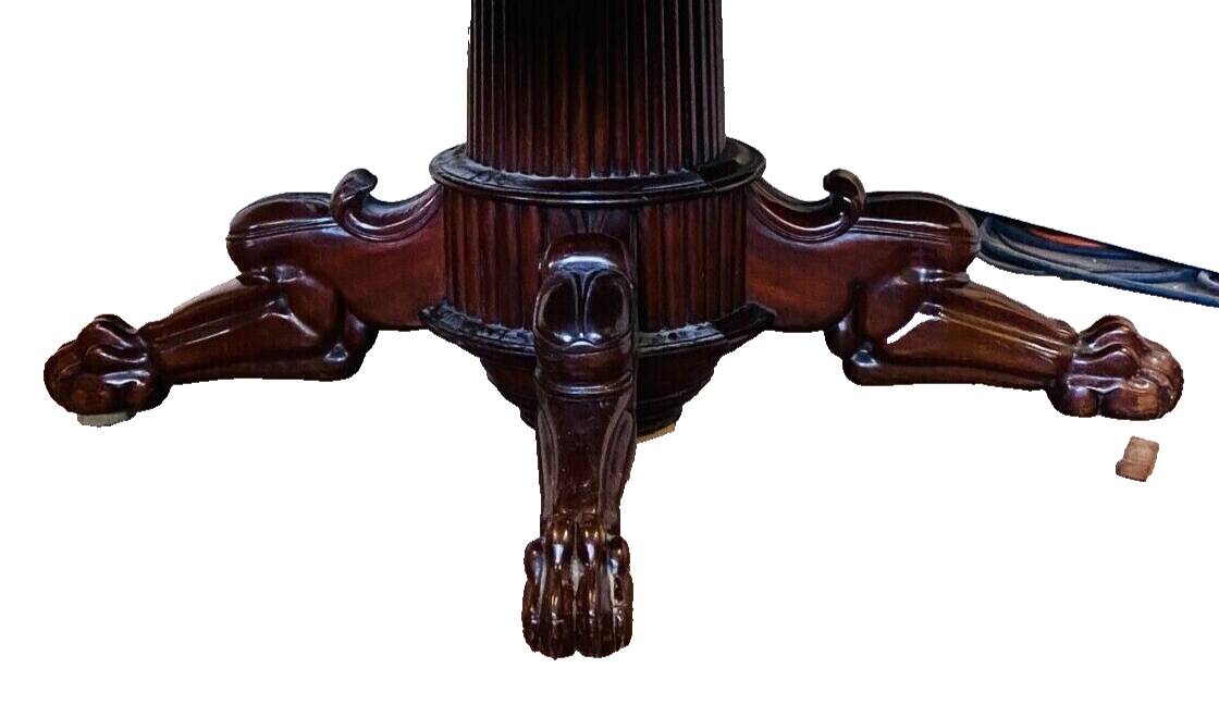 Napoleon III dining table in mahogany and 19th century veneer