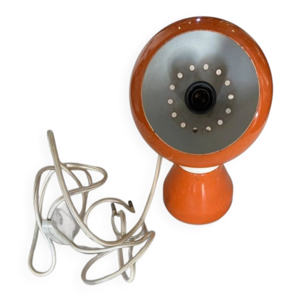 lampe boule magnétique orange vif Lampadari Réggiani fabriquer en Italie 19