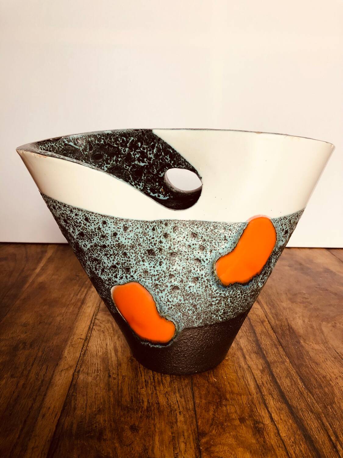 Large ceramic vase Elchinger France. 1950s