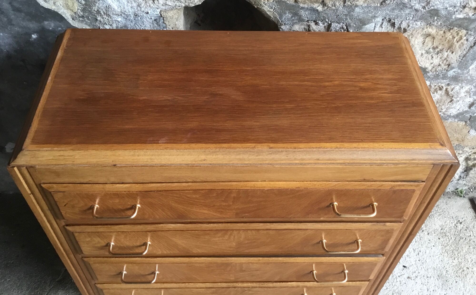 Vintage chest of drawers with compass legs - 4 drawers - 1960